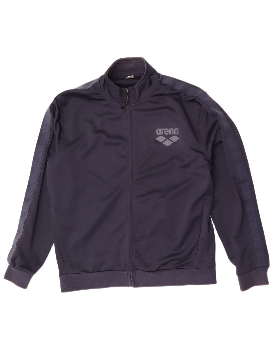 Arena Herren-Trainingsanzug-Oberteil, Jacke, XL, Marineblau, Polyester