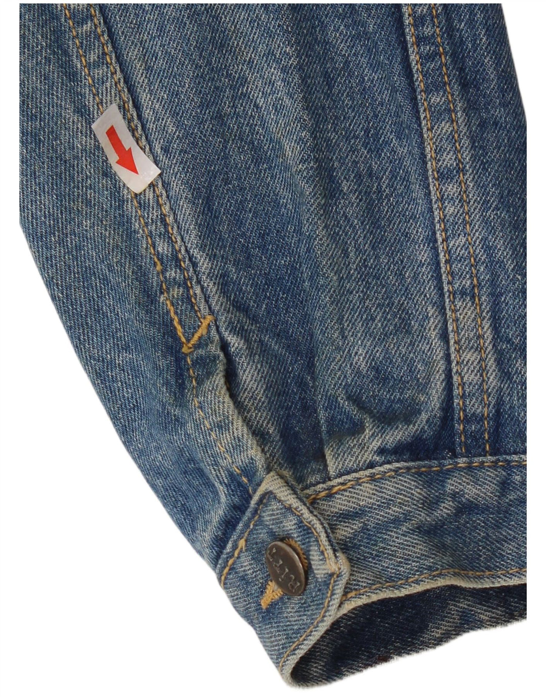 Ritt Herren Jeansjacke UK 40 Große blaue Baumwolle