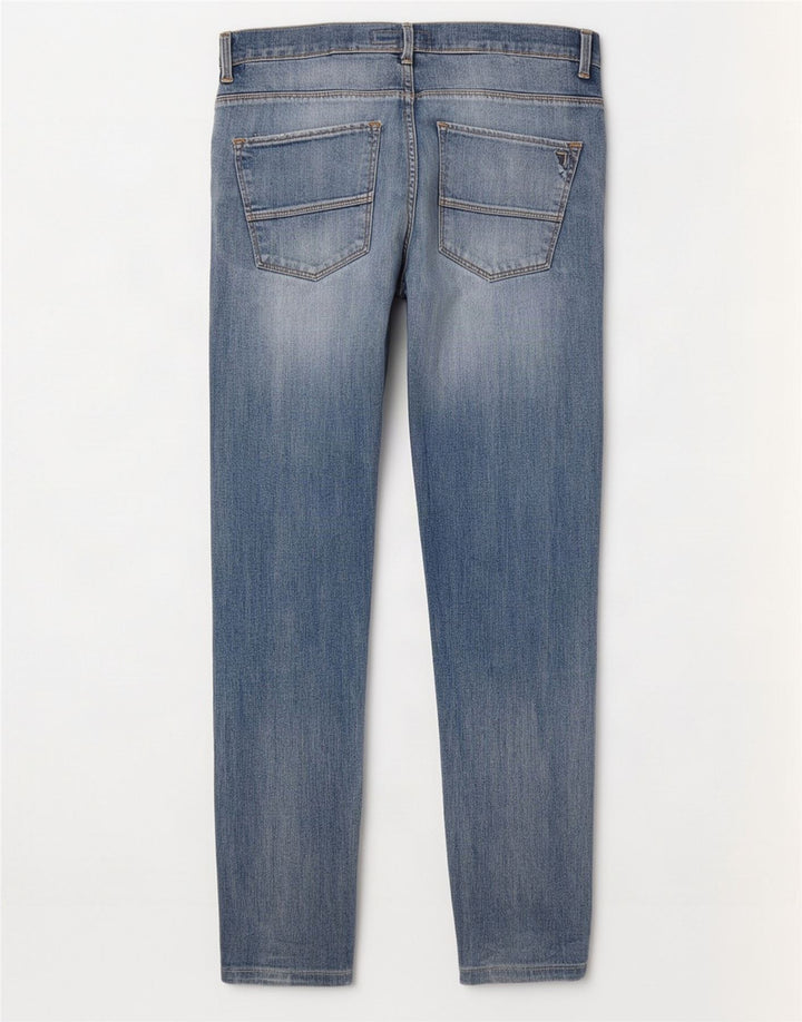 Trussardi Herren Slim Jeans W32 L30 Blaue Baumwolle