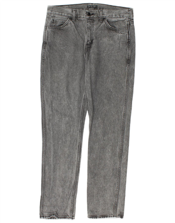 Levi's Herren Slim Jeans W33 L32 Graue Baumwolle