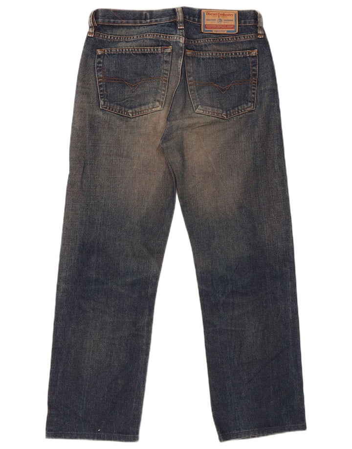 DIESEL Herren-Crop-Jeans W28 L25 Blaue Baumwolle