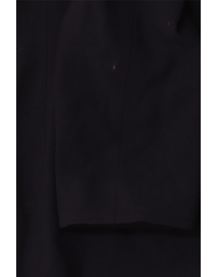 LAURA ASHLEY Damen 4-Knopf-Blazerjacke UK 16 Große marineblaue Viskose