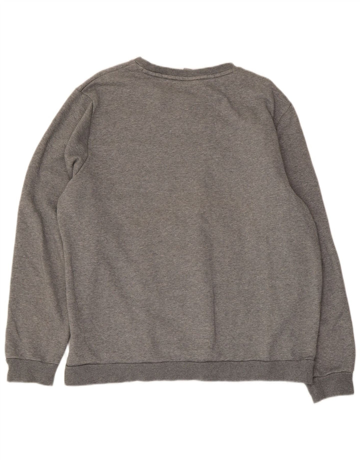 Puma Herren Sweatshirt Pullover XL Grau gefleckte Baumwolle