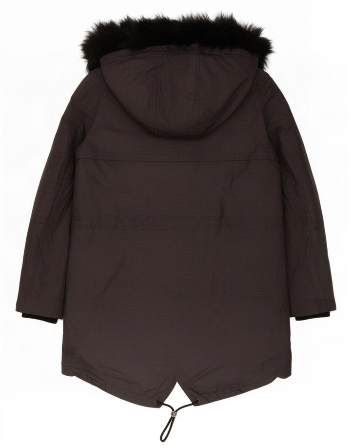 Marks & Spencer Damen-Parka mit Kapuze, UK 12, mittelblau, Polyamid