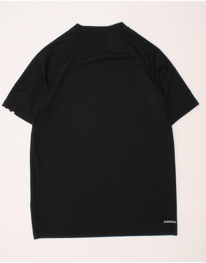 Adidas Jungen Aeroready T-Shirt Top 13–14 Jahre, schwarzes Polyester