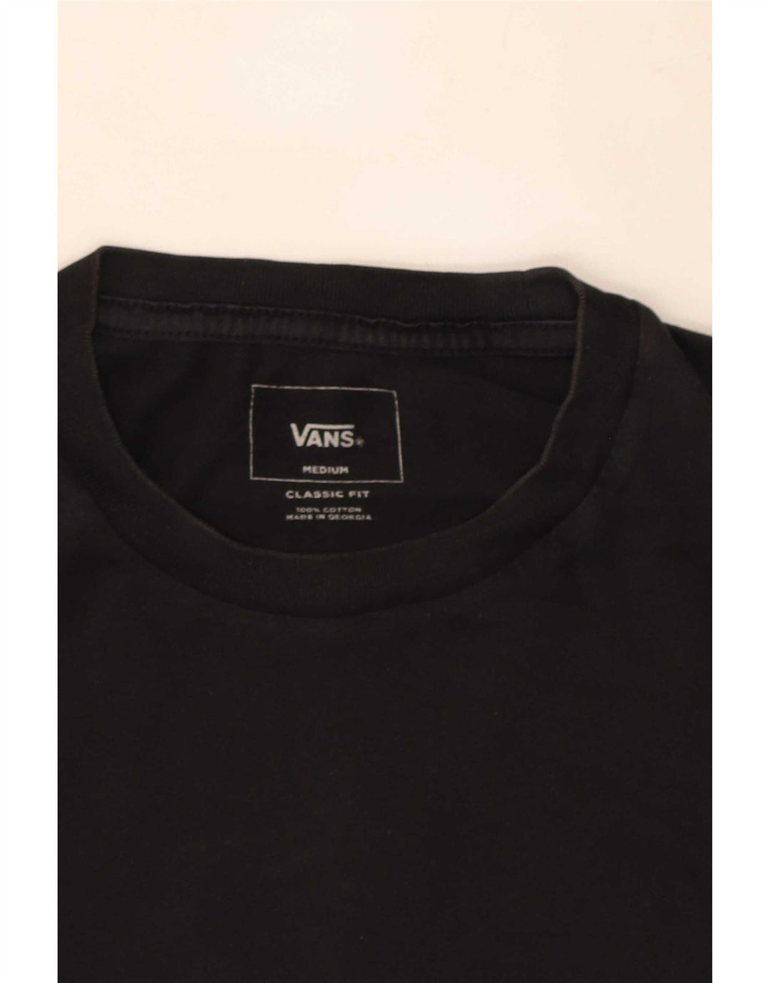 Vans Herren-T-Shirt mit klassischer Passform, mittelschwarzer Baumwolle