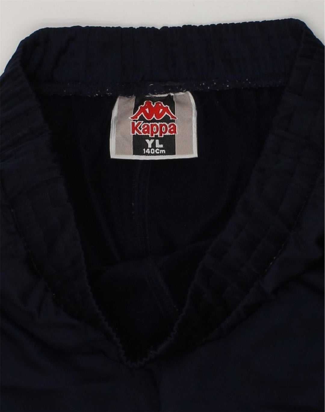 KAPPA Boys Tracksuit Trousers 9-10 Years XL Navy Blue Polyester | Vintage Kappa | Thrift | Second-Hand Kappa | Used Clothing | Messina Hembry 