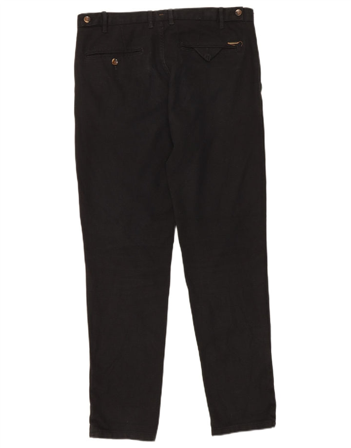 Zara Herren Slim Anzughose EU 40 Medium W31 L30 Schwarz Polyester