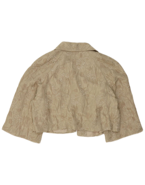 Marks & Spencer Damen Autograph Bolero Jacke UK 16 Large Beige Floral