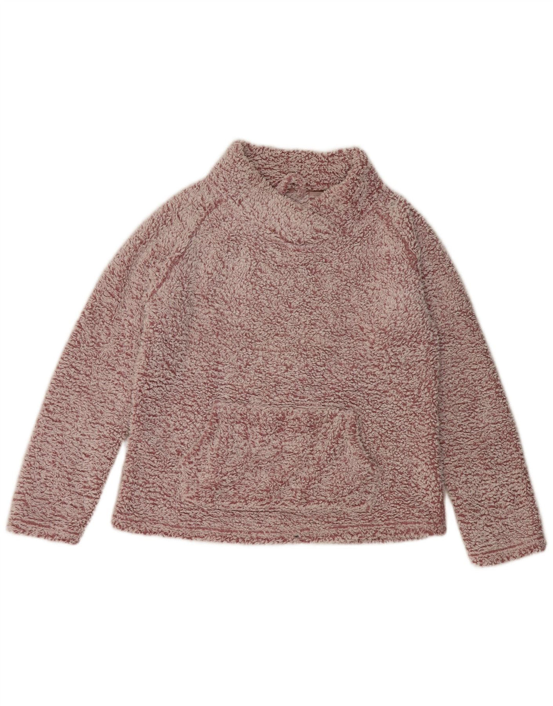 John Lewis Damen-Fleecepullover mit lockerer Passform, UK 14, Mittelrosa, Polyester