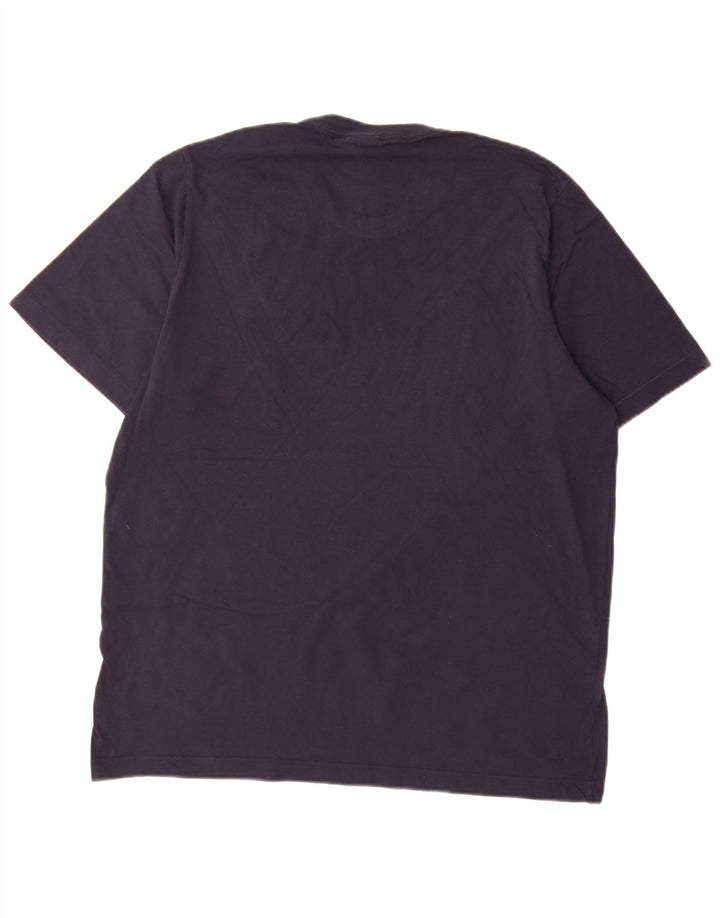 Adidas Herren T-Shirt Top Large Marineblau Baumwolle