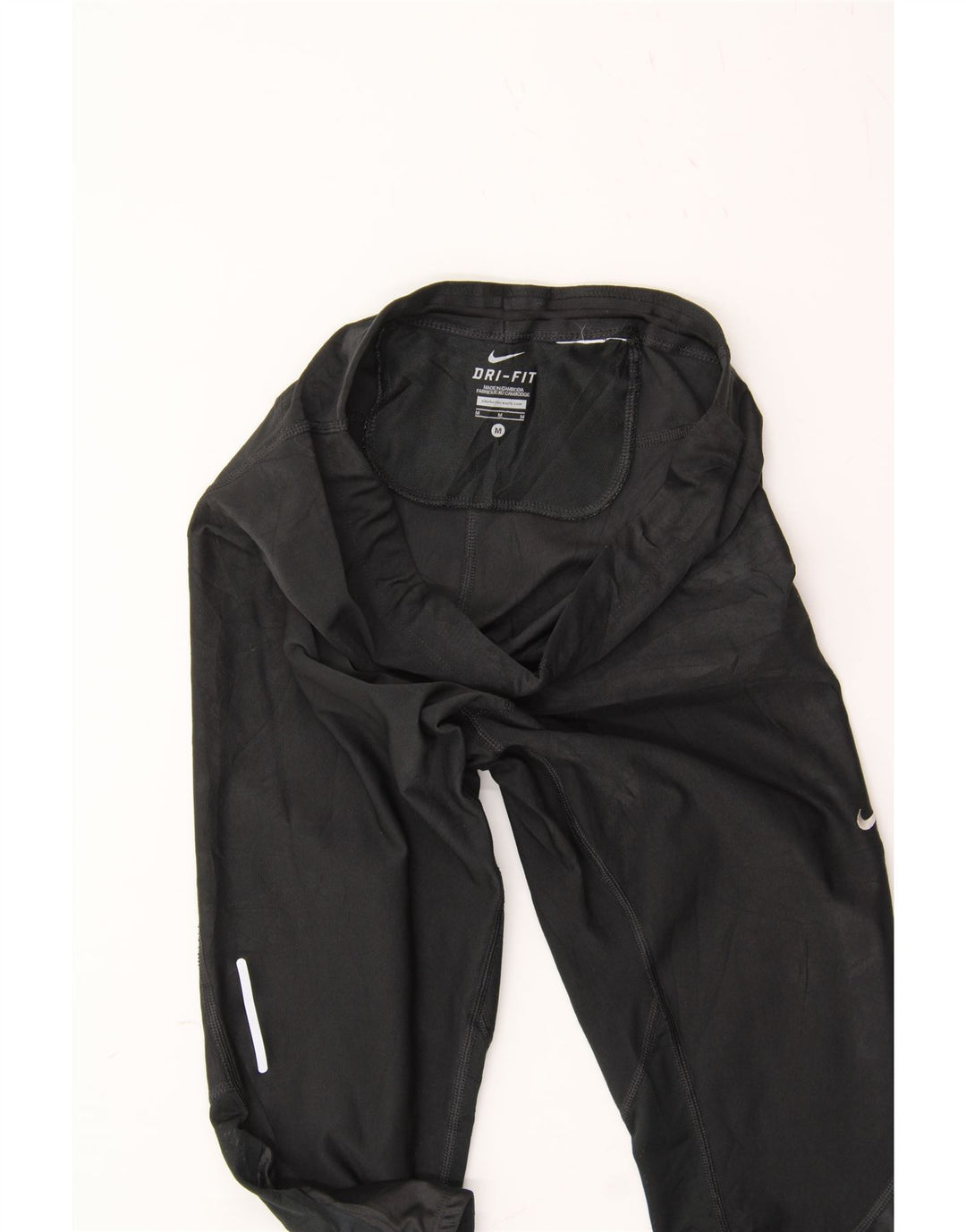 NIKE Womens Dri Fit Capri Tracksuit Trousers UK 12 Medium Black Vintage Nike and Second-Hand Nike from Messina Hembry 