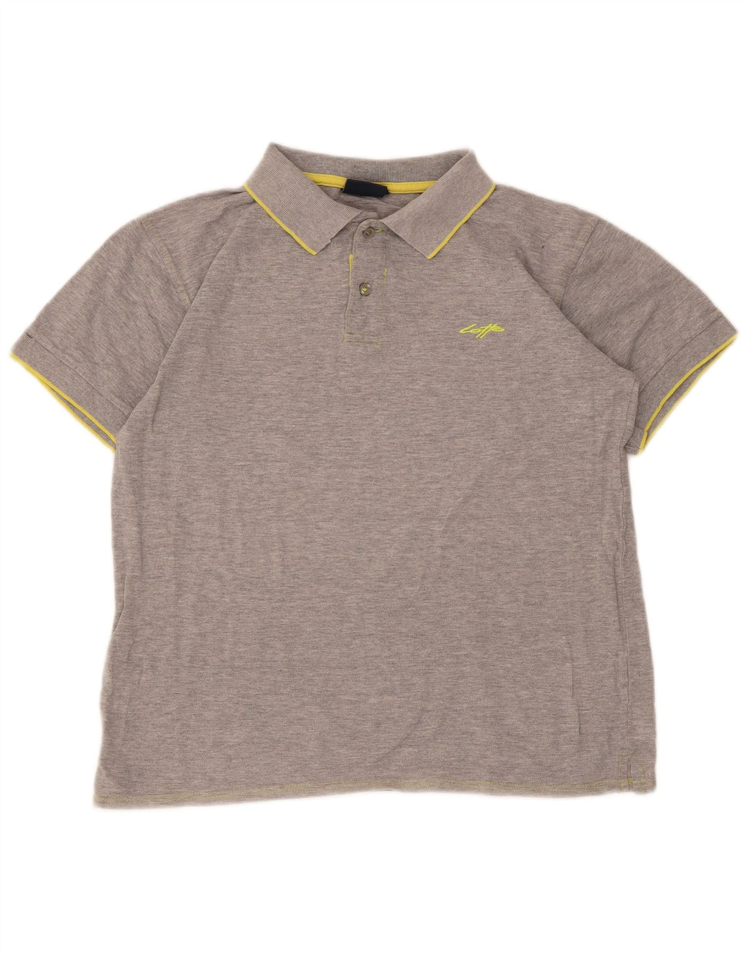 Lotto Herren Poloshirt Mittelgrau gestreift