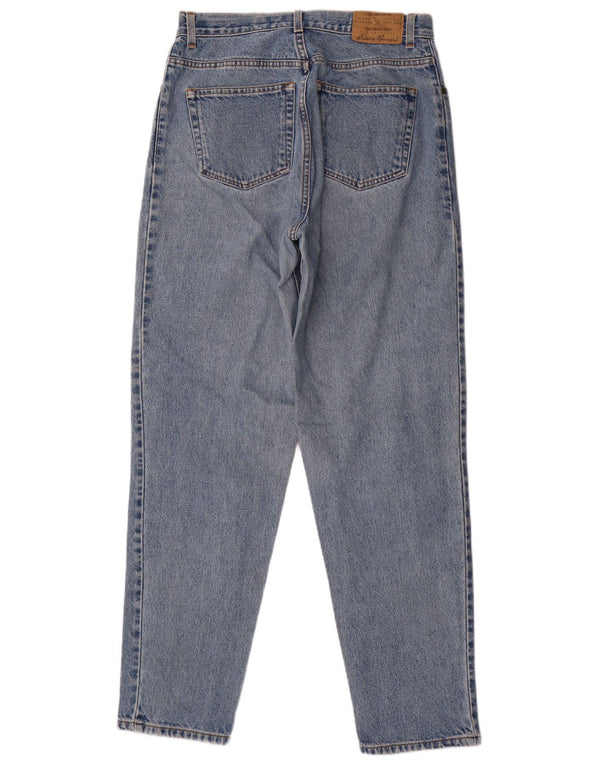 Eddie Bauer Damen Loose Fit Tapered Jeans US 12 Large W32 L32 Blaue Baumwolle