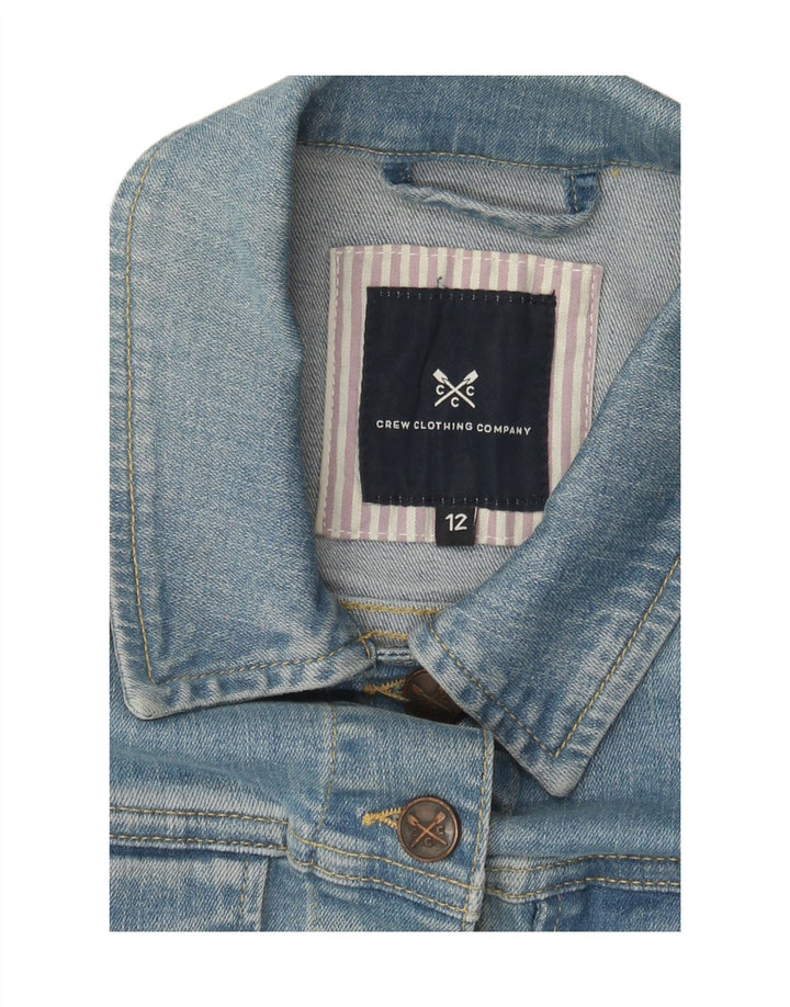 Crew Clothing Damen Jeansjacke UK 12 Mittelblau