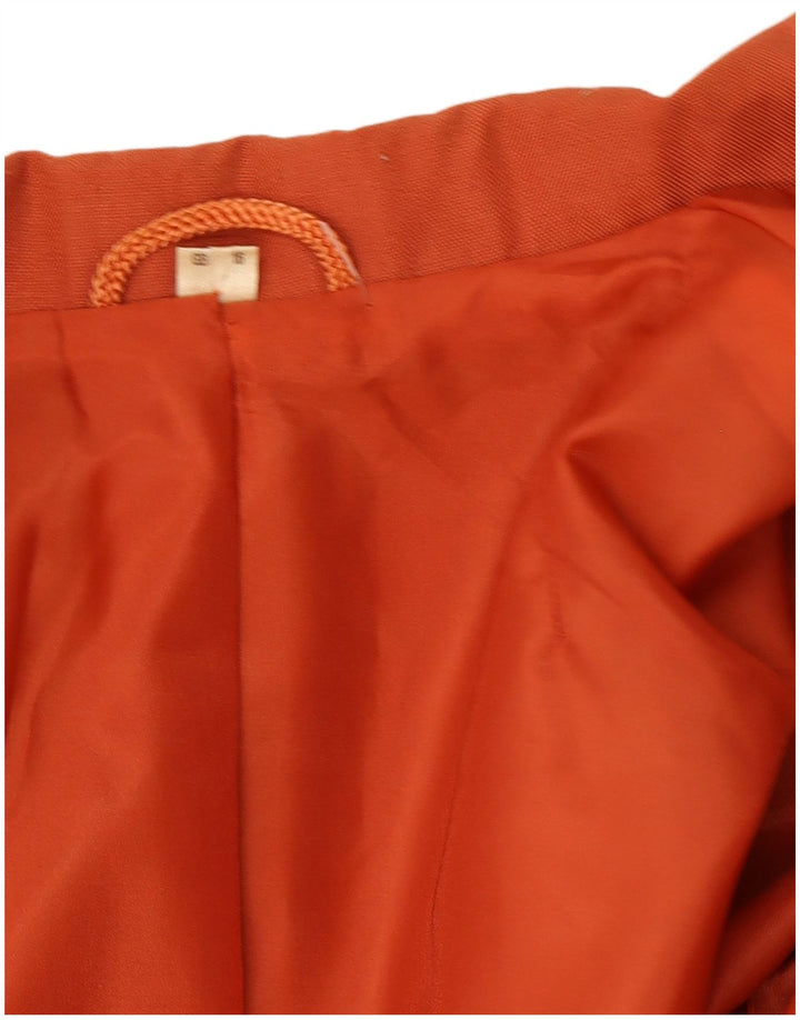 NINO Damen Zweireiher-Blazer-Jacke, UK 16, Größe L, Orange, Polyester