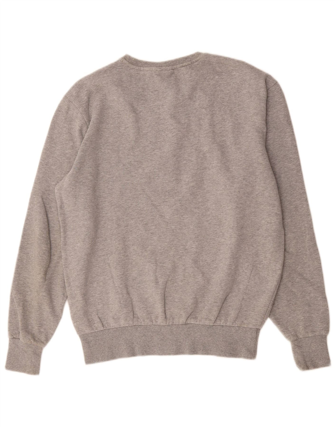 Ellesse Herren-Sweatshirt-Pullover aus mittelgrauer Baumwolle