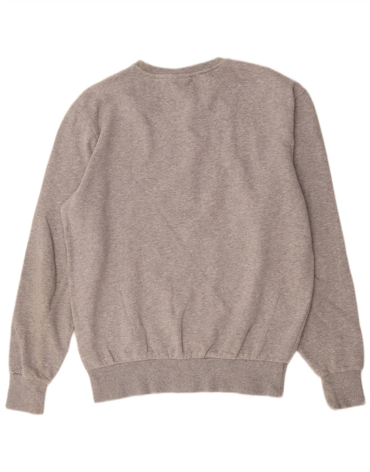 Ellesse Herren-Sweatshirt-Pullover aus mittelgrauer Baumwolle
