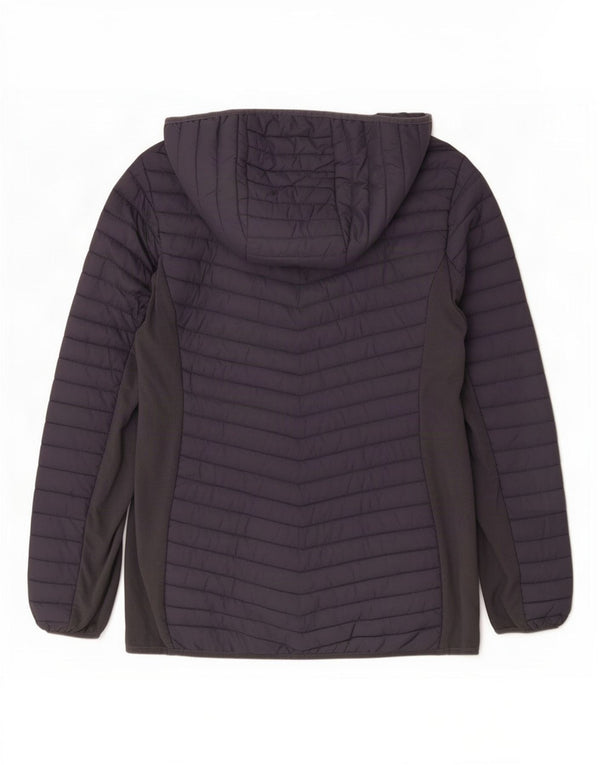 Mountain Warehouse Womens Hooded Padded Jacket UK 16 Large Navy Blue