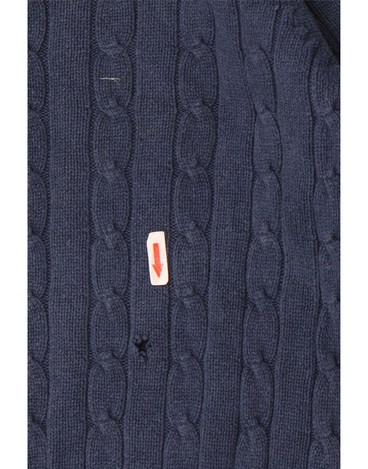 Marks & Spencer Herren Blue Harbour Pullover mit Rundhalsausschnitt, Größe L, Marineblau