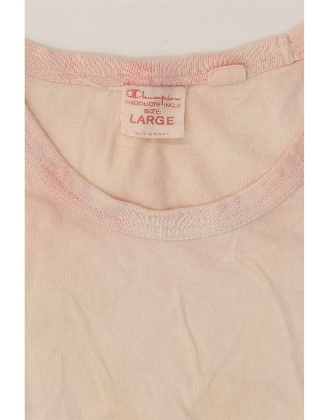 Champion Herren T-Shirt Top Large Pink Tie Dye