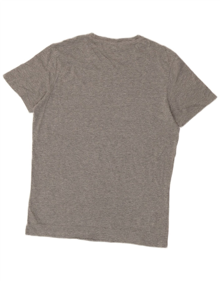 Jack & Jones Herren Core Graphic T-Shirt-Oberteil aus mittelgrauer Baumwolle