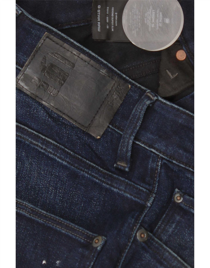 G-Star Herren Revend Slim Jeans W32 L30 Marineblau Baumwolle
