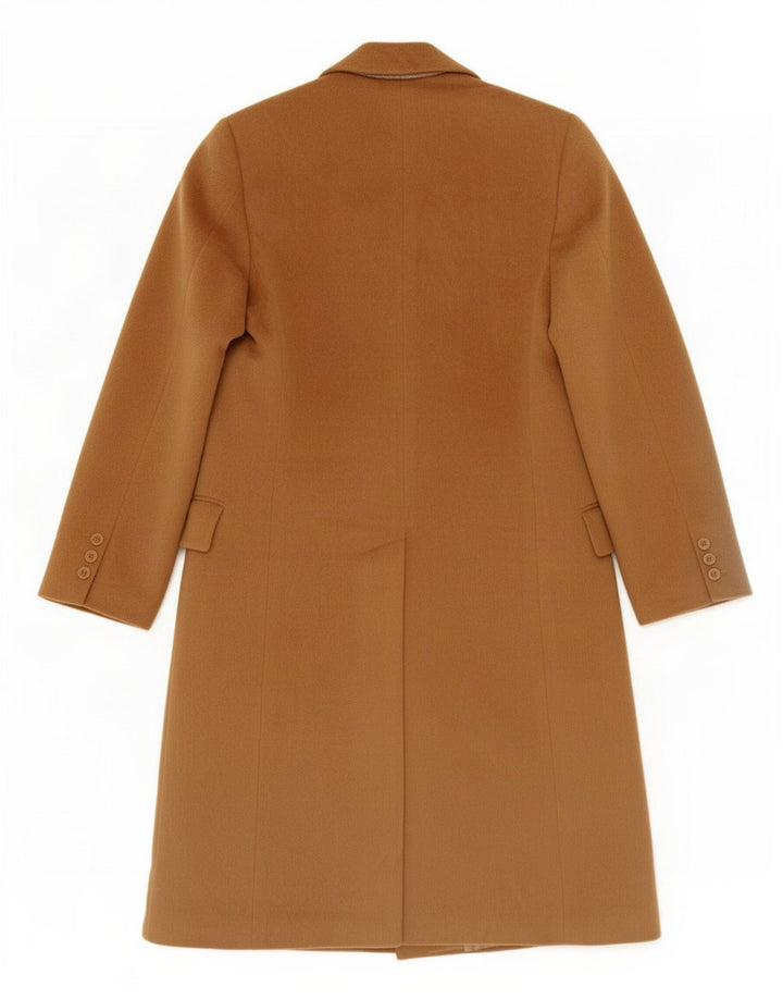 Elle Damen Zweireihiger Mantel 2XL Braune Wolle