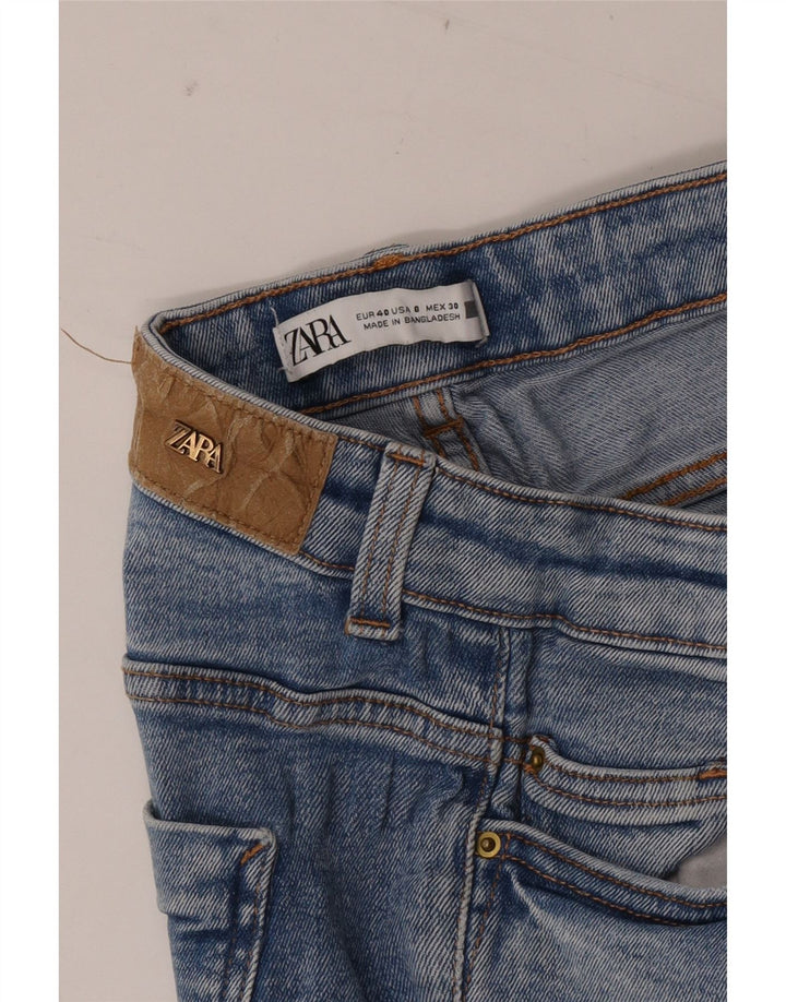 Zara Damen Slim Jeans EU 40 Medium W30 L27 Blaue Baumwolle