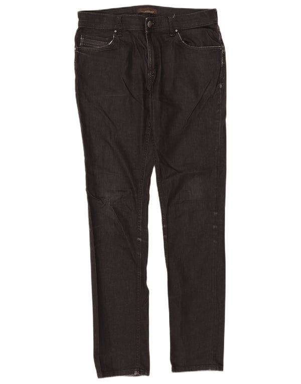 Zara Herren Slim Jeans EU 40 Medium W31 L31 Schwarze Baumwolle
