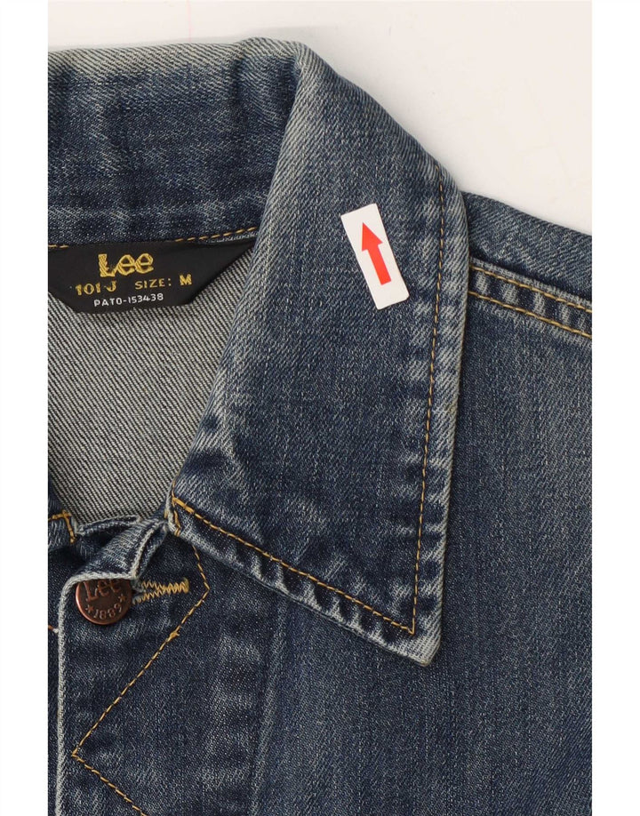 Lee Damen Jeansjacke UK 14 Mittelblaue Baumwolle