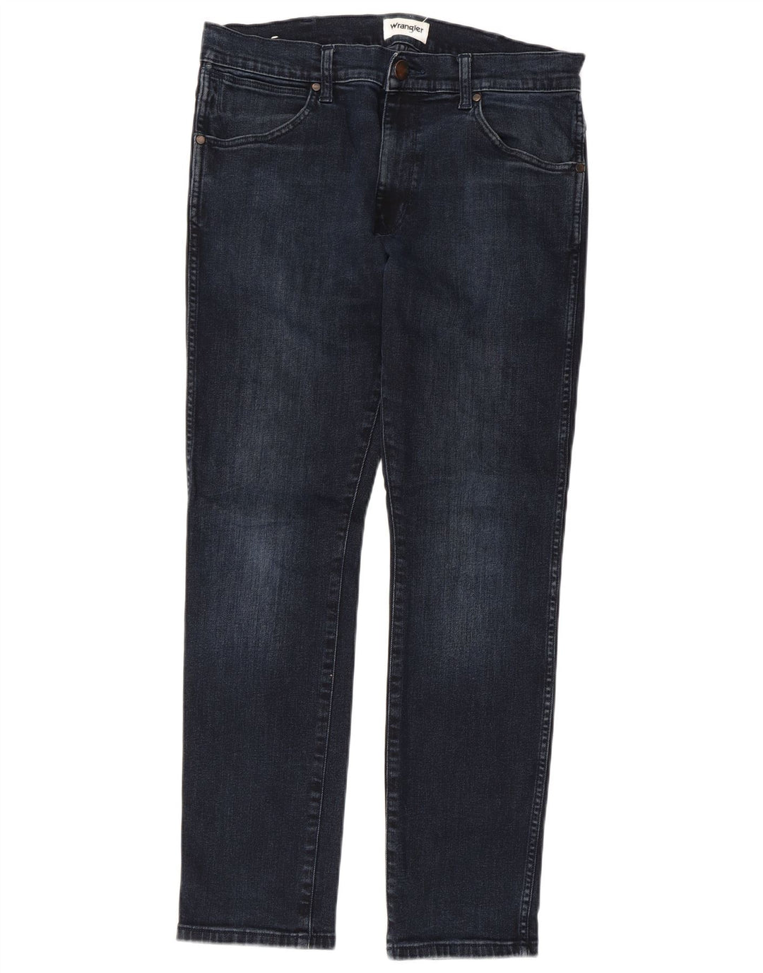 WRANGLER Herren Larston Slim Jeans W32 L32 Blaue Baumwolle