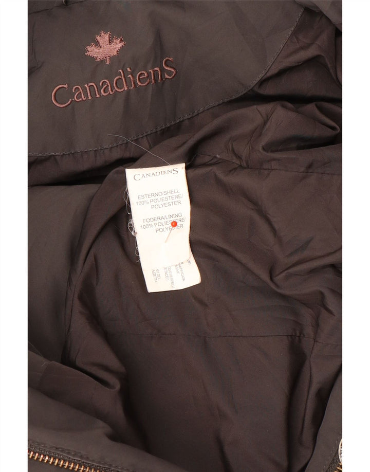 Canadiens Damen Wattierte Jacke UK 14 Mittelgraues Polyester