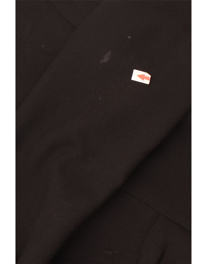 Zweireihiger Damenmantel von Zara, UK 12, Mittelschwarz, Polyester