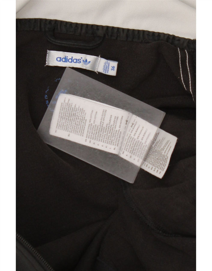 ADIDAS Damen-Trainingsanzug, Top-Jacke, EU 36, Größe S, Schwarz, Colourblock-Baumwolle