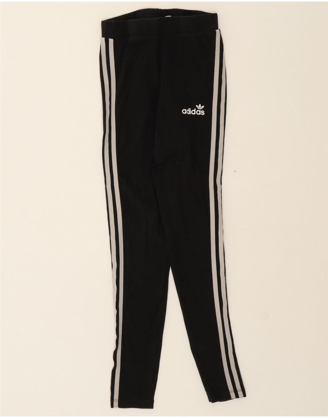 ADIDAS Womens Leggings UK 10 Small Black Cotton Vintage Adidas and Second-Hand Adidas from Messina Hembry 