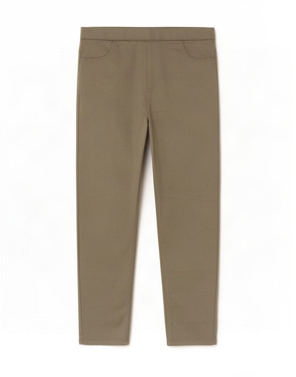 Marks & Spencer Damen Crop Jegging Jeans UK 16 Large W34 L25 Khaki Baumwolle