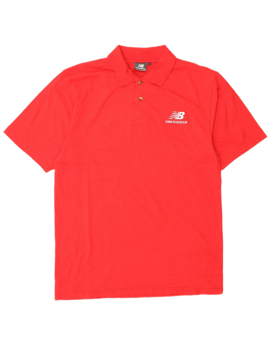 New Balance Herren-Poloshirt, große rote Baumwolle