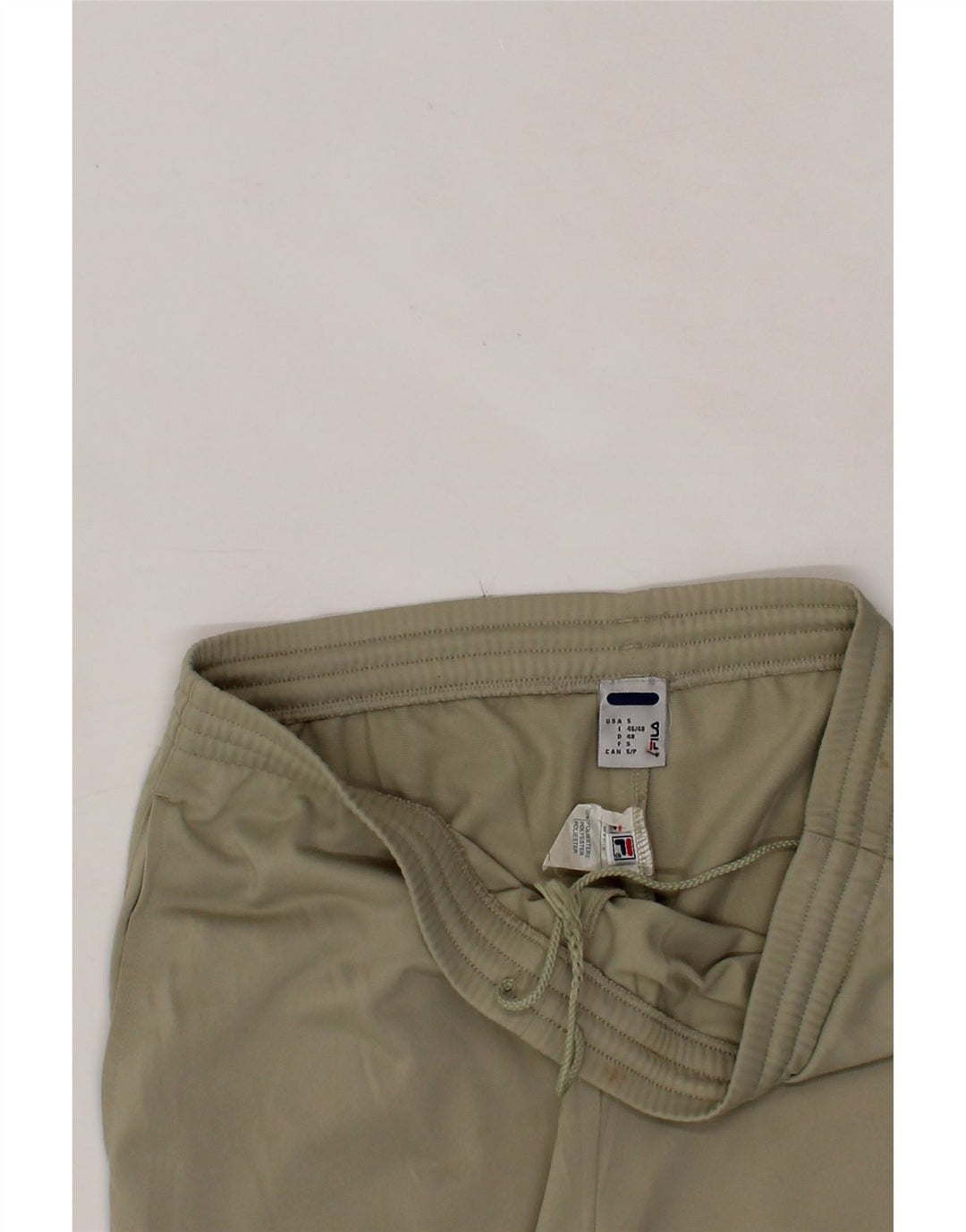 FILA Mens Tracksuit Trousers Small Beige Polyester Vintage Fila and Second-Hand Fila from Messina Hembry 