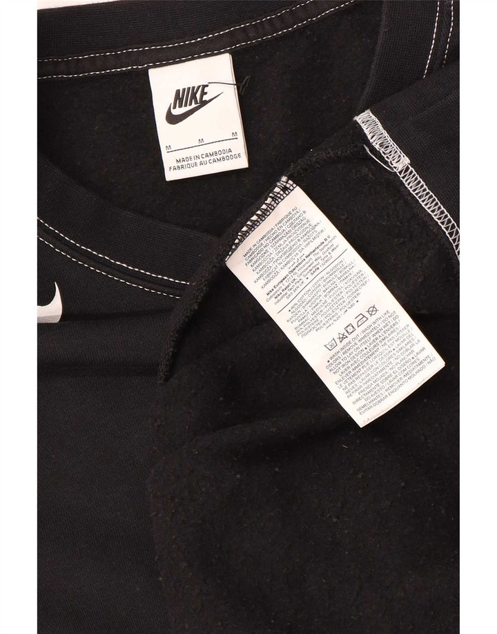 Nike Herren-Sweatshirt mit Grafik, übergroß, mittelschwarz, Baumwolle