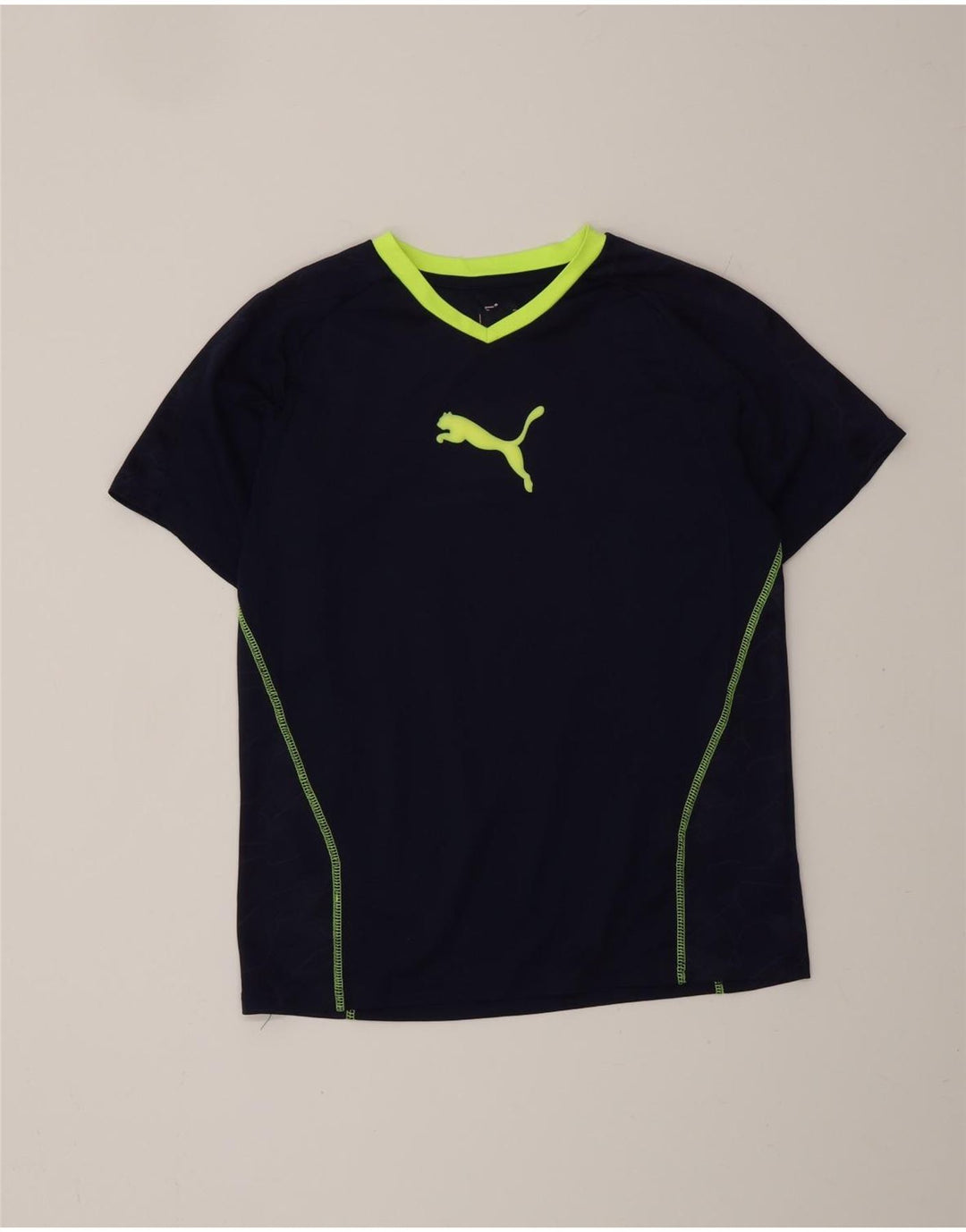 PUMA Damen Grafik T-Shirt Top Medium Marineblau Polyester