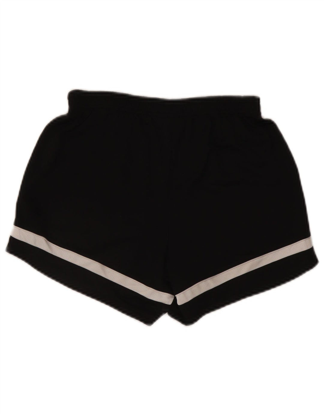 Nike Damen Dri Fit Sport Shorts UK 8 Small Schwarzes Colourblock-Polyester