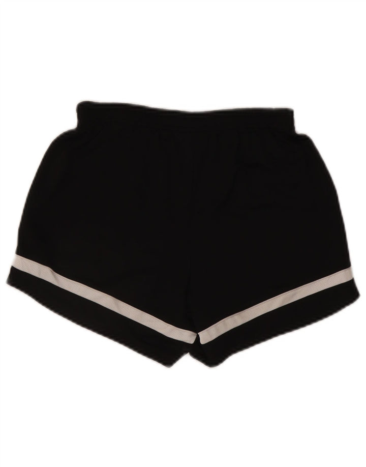 Nike Damen Dri Fit Sport Shorts UK 8 Small Schwarzes Colourblock-Polyester