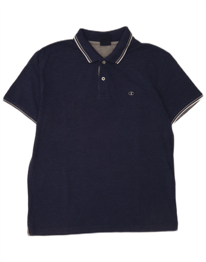 Champion Herren-Poloshirt, groß, marineblau, Baumwolle