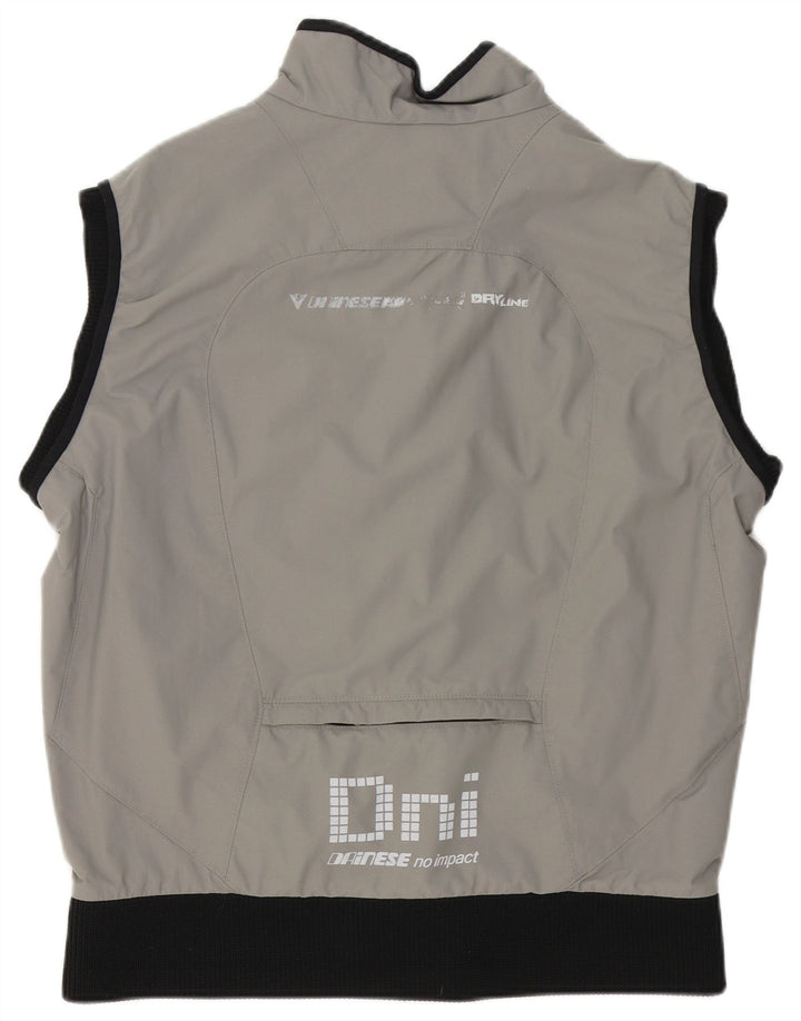 Dainese Herren-Gilet UK 40, großes graues Colourblock-Polyester