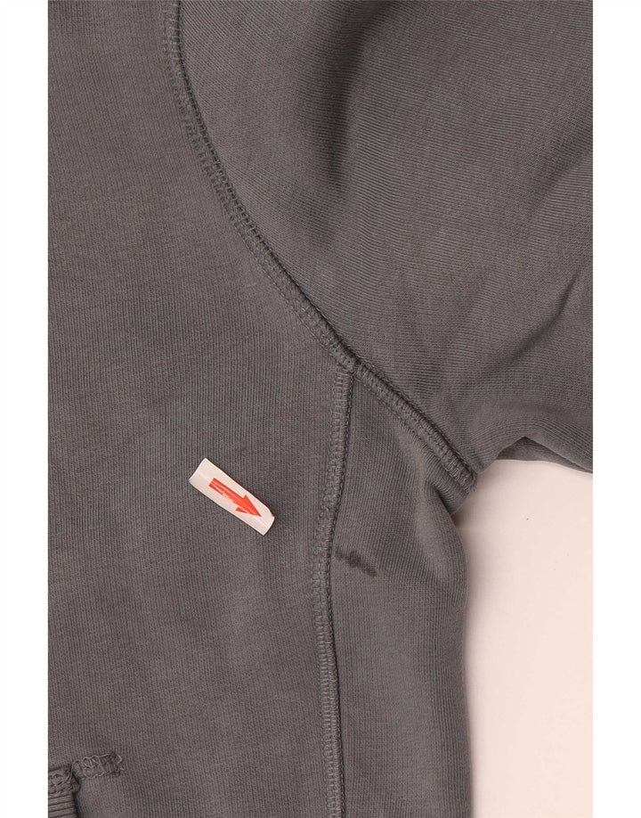 Jack Wills Herren-Kapuzenpullover mit Grafik, Größe S, graue Baumwolle