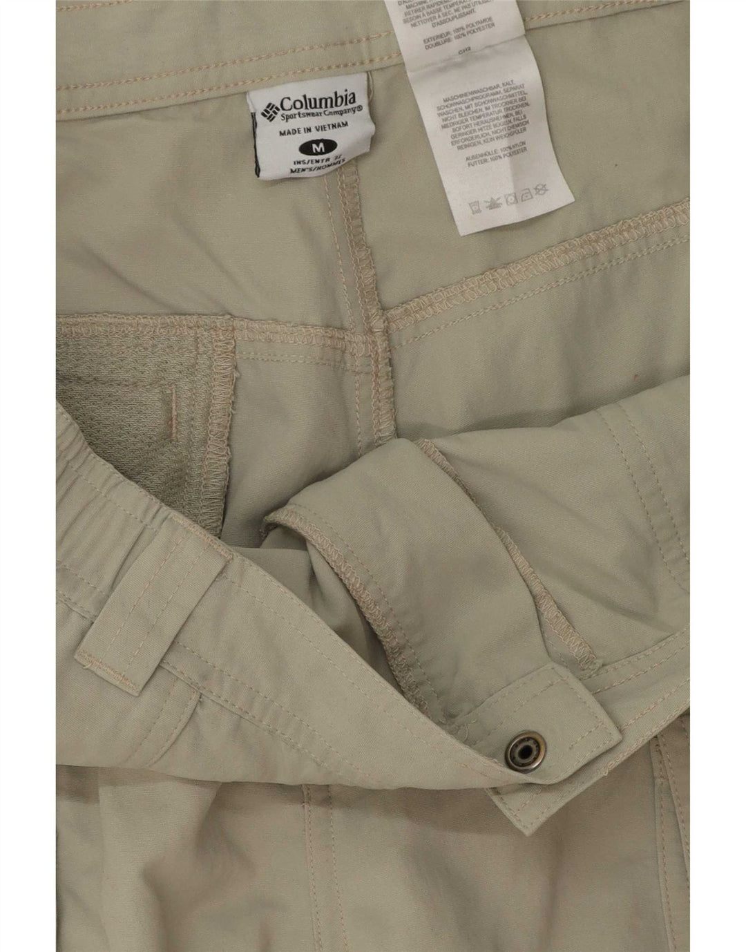 Columbia Herren-Wander-Cargohose, Größe M, W32, L32, Khaki, Polyester