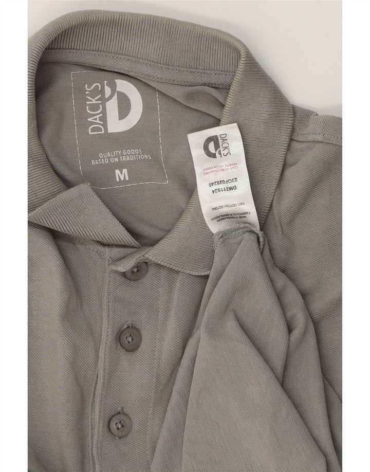 DACK'S Herren-Poloshirt aus mittelgrauer Baumwolle