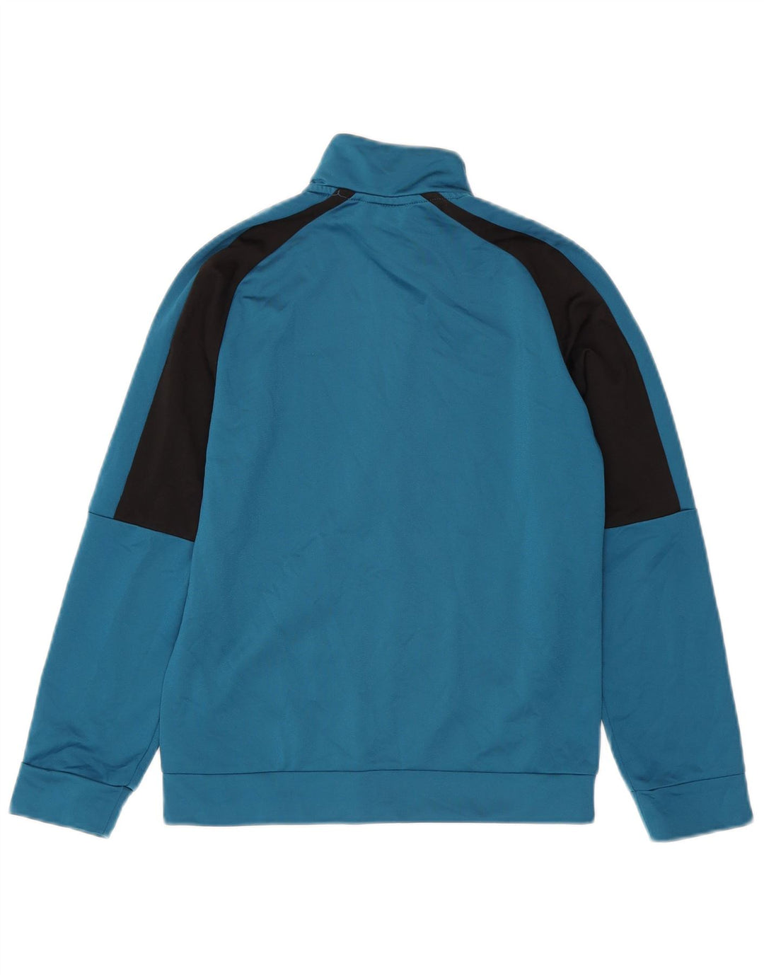 Puma Jungen Grafik-Trainingsanzug-Top-Jacke, 11–12 Jahre, blaues Farbblockdesign