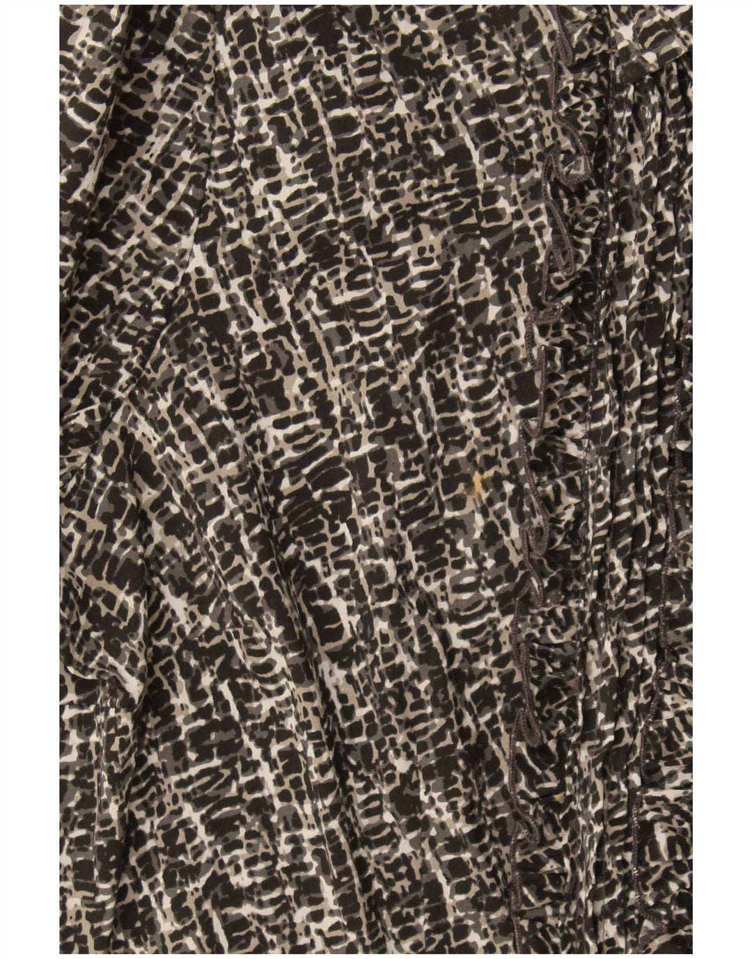 Valentina's Womens Abstract Pattern Shirt UK 14 Mittelgraue Baumwolle